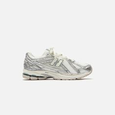 New Balance 1906R - Silver Metallic / Sea Salt – Kith New Balance 1906r, Summer Monogram, Pretty Shoes Sneakers, Silver Sneakers, Puma X, Clarks Originals, Newest Jordans, Socks And Sandals, Sock Shop