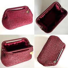 Burgundy Hand Woven Leather Pouch Top Handle Clutch Purse Bags Wedding Frame Clutch Bag Handmade Gift - Etsy Evening Clutch With Braided Handles, Elegant Handheld Handwoven Bag, Elegant Handheld Woven Bags, Elegant Handwoven Handheld Bags, Elegant Brown Square Crochet Bag, Elegant Shoulder Bag With Braided Handles For Gift, Elegant Handwoven Clutch Shoulder Bag, Evening Woven Pouch Bag, Elegant Brown Crochet Bag With Detachable Handle