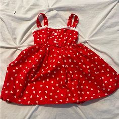 9-12 M Never Warn Kids Dress Playful Red Dresses For Play, Red Cotton Dress For Play, Red Cotton Dress For Playdate, Cute Red Dress For Play, Red Fitted Dress For Playdate, Red Cotton Casual Dress, Red Summer Playtime Dress, Red Cotton Dress For Playtime, Red Summer Dress For Playtime