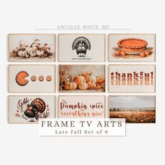 the frame tv arts fall set of 9