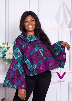 Ankara Blouses For Women, Women Afro, Ankara Clothing, African Fashion Ankara, Dress Mermaid