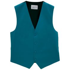 Ocean blue colored solid vest Classic Sleeveless Solid Outerwear, Fitted Solid Color Tank Vest, Solid Fitted Tank Vest, Fitted Tank Vest, Blue Fitted Tank Vest, Blue Sleeveless Spring Vest, Blue Sleeveless Spring Outerwear, Blue Vest Top For Work, Fitted Blue Tank Vest