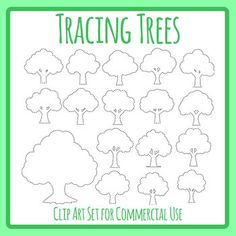 the tree worksheet for children to practice traceing and color - by - number