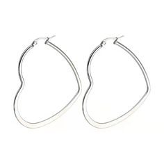 PRICES MAY VARY. Lovely Hoop Earrings -- These heart huggie hoop earrings bring a romantic atmosphere,and show a distinctive temperament. Also it is perfect for matching any seasonal outfits. Good Material -- This heart earring is made of high quality stainless steel ,nickel-free, lead-free, cadmium-free, and hypoallergenic for piercing ears.These heart earrings is also easy to wear,no pain for long time wearing. Dimension--The outside diameters of this style earrings are about 30mm, 40mm, 50mm, Steel Gifts, Friend Jewelry, Hoop Earrings Style, Long Tassel Earrings, Heart Hoop Earrings, Heart Shaped Earrings, Heart Drop Earrings, Large Hoop Earrings, Big Earrings