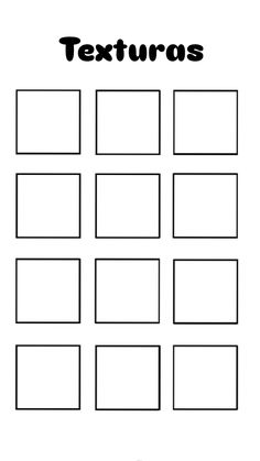 a printable worksheet for the texturas