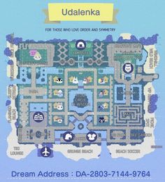 the map to udalenka for those who love order and simplate it