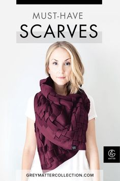 Try the must-have blanket scarf this winter. Create cute cold weather outfits with Grey Matter Collection's multi-style, oversized, woven women's shawl. To style, pull the scarf anywhere through its weave and create innumerable looks: cowl, wraps, faux hoods and even infinity styles all-in-one scarf. Style long as a loop or wrap it round over your shoulders, this tri-seasonal, compliment grabber has you covered. #winterscarf #blanketscarf #winteroutfits Grey Matter, Winter Blanket, Winter Wardrobe Essentials, Cold Weather Outfit, Winter Layers