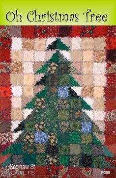 Oh Christmas Tree! Christmas Tree Quilt Pattern, Tree Quilt Pattern, History Of Quilting, Rag Quilt Patterns, Christmas Tree Quilt, Fun Quilt, Christmas Quilt Patterns, Christmas Sewing Projects, Basic Quilt