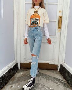 High Waist Outfit, 40s Mode, Look 80s, Thrifted Outfits, Cute Comfy Outfits, Teenager Outfits, Indie Outfits, Mode Inspo, Edgy Outfits