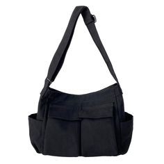 PRICES MAY VARY. Canvas Messenger Bag for Women Zipper closure 【HIGH QUALITY CANVAS】 The retro canvas hobo tote bag is made of high-quality encrypted canvas, which is wear-resistant and good in texture, durable to use. 【LARGE CAPACITY】 Size:15.74*13.38*5.90 inchs. The storage space of this large tote bag is big enough for all your daily belongings. You can easily take your laptop, cell phone, book, wallet, makeup, umbrella, etc. with you. 【FUNCTIONAL STRUCTURE】 There is 1 main pocket, 1 inner zi Big Messenger Bag, Cheap Black Shoulder Bag For Students, Black Canvas Shoulder Bag For Daily Use, Black Canvas Shoulder Bag With Pockets, Black Large Capacity Simple Shoulder Bag, Cheap Black Baguette Bag With Zipper Closure, Black Portable Canvas Shoulder Bag, Side Bag, Black Shoulder Bag With Zipper Pocket For On-the-go