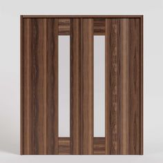 Our most popular entry door is now available as a double door set! The Mid-Century Modern Double Front Doors with Side Window are a sleek, elegant set designed to showcase the beauty of solid wood. Pictured with Door Matched Wood Jamb. Modern Double Front Doors, Front Double Doors, Wood Barn Doors, Glass Pocket Door, Wood Front Door, Custom Exterior Doors, Pocket Door Frame, Sliding Cabinet Doors, Modern Sliding Barn Door