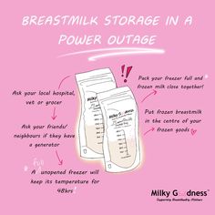 Breastmilk is a precious resource, and for expressing mothers – the ability to freeze and store breastmilk is important when away from baby or preparing for the next feed. However, unexpected power outages or natural disasters may cause detrimental effects leading to milk spoiling and being discarded. Breastmilk Bath, Store Breastmilk, Doula Quotes, Educational Illustrations, Storing Breastmilk, Mommy Hacks, Educational Illustration