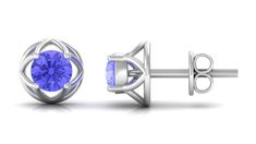 Product Details Enhance your style with these exquisite Flower Stud Earrings. Featuring a captivating design of round-cut Tanzanite gemstones arranged in a delicate flower shape, these earrings add a touch of elegance and sophistication to any outfit. A timeless and beautiful accessory for any occasion. Product Information SKU SHP-EARRINGS112116995 Length 6 mm Width 6 mm Height 4 mm Weight 1.20 gm (Approximate) TANZANITE INFORMATION No.of Stones 2 Pieces Total Weight 1.08 Carat (Approximate) Dim Formal Round Diamond Earrings With Birthstone, Elegant Formal Diamond Earrings With Birthstone, Flower Stud Earrings, Tanzanite Gemstone, Flower Stud, Signature Jewelry, Timeless Jewelry, Flower Earrings Studs, Flower Studs