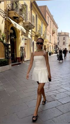 Summer outfit, linen, dress, mini dress, Europe, outfit, European summer, Italy, outfit, Paris, outfit, Spain, outfit, Croatia outfit, kitten heels, Kendall Jenner, Hailey, Bieber, Matilda djerf, casual outfit, ootd, Summer Outfits Spain Street Styles, Tourist Fits, Summer 2024 Outfits Trends, Summer Looks 2024, 2024 Summer Trends, Milan Outfits Summer, Paris Outfit Summer, Latest Summer Trends Outfits, Outfits For France