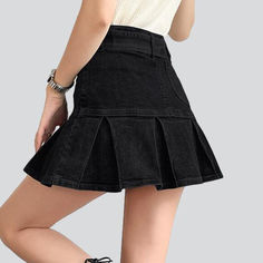 Dive into summer with our 2023 Summer Collection Skater Denim Skirt with Belt! With its mid-waist. stonewashed. street-vibe design and a unique zipper & button closure. this skirt is the perfect blend of contemporary fashion and nostalgic grunge.Key Highlights: Grunge Galore: Inspired by the iconic '90s grunge movement. this skirt exudes an effortlessly cool attitude. Distinctive Damaged Pattern: Expertly crafted wear and tear. capturing a raw. unfiltered essence. Sleek Slim Fit: Designed to hug Trendy Non-stretch Mid-rise Mini Skirt, High Waist Cotton Denim Pleated Skirt, High Waist Pleated Cotton Denim Skirt, Trendy High Waist Non-stretch Denim Skirt, High Waist Pleated Denim Skirt In Cotton, High-waist Cotton Pleated Denim Skirt, Trendy High-waist Non-stretch Denim Skirt, Trendy High Waist Medium Wash Skirt, Trendy Mid-rise Cotton Skirt