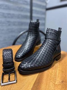 … Black Monks, Straw Design, Boots Outfit Men, Water Shoes For Men, Bespoke Shoes, Mens Boots Fashion, Chelsea Boots Men, Black Chelsea Boots, Buckle Boots