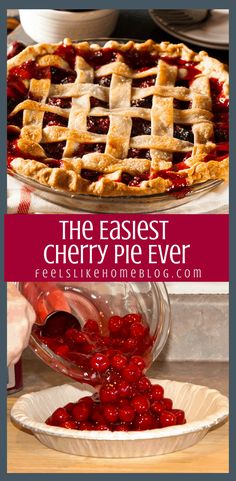 the best cherry pie ever is made with fresh cherries