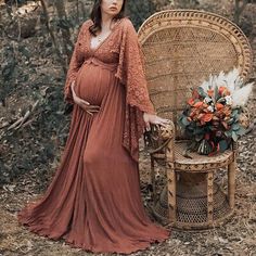 Great Shopping Lace Maxi Dresses Pregnancy Elegant Maternity Photoshoot Sexy V Neck Dresses, Women's Dresses Maternity Maxi Dress With Lace Sleeves, Flowy Lace Maternity Dress, Floor-length Lace Maternity Dress, Bohemian V-neck Maternity Dress, Bohemian Lace Maternity Dress, Red Floor-length Maternity Dress, Vestidos Para Baby Shower, Dress For Pregnant Women, Maternity Photography Props