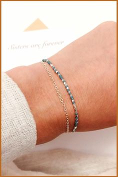 Personalized jewelry fashion for your best friend, bestie, bff, friendship bracelet. Dainty Silver Bracelet, Letter Jewelry, Morse Code Bracelet, Best Friend Necklaces, Jewelry Minimalist, Morse Code, Friend Necklaces, Wedding Jewelry Bracelets, Best Friend Birthday