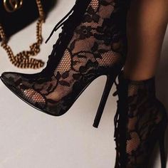 All Products · Eoooh❣❣ · Online Store Powered by Storenvy Hak Tinggi, Lace High Heels, High Heels Classy, Shoe Chart, Lace Ankle Boots, Heels Classy, Lace Heels, Stiletto Boots, Boots High