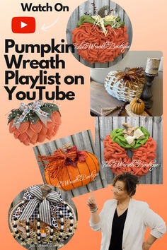 Fall is almost here! Click on this link right away and you will have access to OVER 20 VIDEOS for pumpkin wreaths with Julie's Wreath Boutique. This is definitely a must see. Julie shows you step by step in her videos how to create a pumpkin wreath and with this many options, you will be sure to find something to make for yourself and for a friend. Click today!
#youtubetutorial #pumpkinwreath #julieswreathboutique #falldecor #easydiy #frontdoorwreath #fallwreath Pumpkin Wreath Tutorial, Autumn Projects, Diy Floral Wreath, Fall Front Porch Ideas, Easy Wreaths