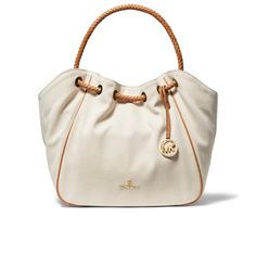 New Michael Kors Montauk Large Tote Cream Canvas Bag With Gold-tone Hardware, Cream Canvas Bags With Gold-tone Hardware, Michael Kors Handbags Tote, Mk Tote Bag, Michael Kors Tote Bags, Bags Michael Kors, Crossbody Tote Bag, White Tote, Black Tote