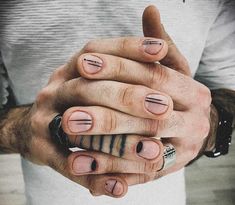 Men’s Fall Nails, Men’s Simple Nail Design, Mens Nails Painted, Guys Nail Designs, Man Manicure, Mens Manicure, Les Nails, Minimal Nails Art, Mens Nails