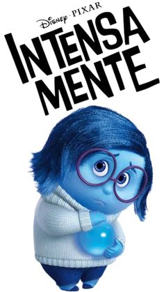 the poster for disney pixar's animated movie, insidea mente