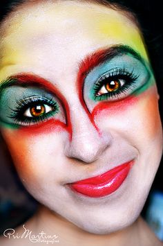 Artistic Make Up, Stage Make Up, Circus Makeup, Circus Circus, Boris Vallejo, Avant Garde Makeup, Circus Performers, Theatrical Makeup, Painted Ladies