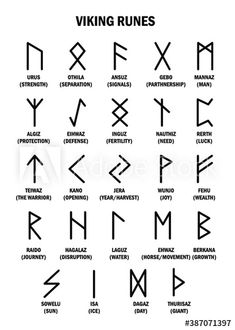 an image of viking symbols and their meanings