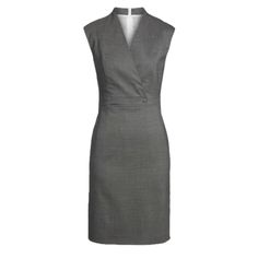 Hugo Boss | Difara Wool Sheath Dress 99% Virgin Wool, 2% Elastane Size: Us 6 Euc, Very Clean, No Flaws *Measures Approx. 19" Across Chest, 15.5" Across Waist, 39" Length Shoulder To Hem Classic Tailored V-neck Dress, Tailored Sleeveless Dress For Workwear, Fitted V-neck Work Dresses, Classic Semi-formal Dresses, Classic Tailored Knee-length Dress, Classic V-neck Tailored Dress, Classic Knee-length Office Dresses, Tailored Classic Dress For Workwear, Classic Knee-length Dress For Office