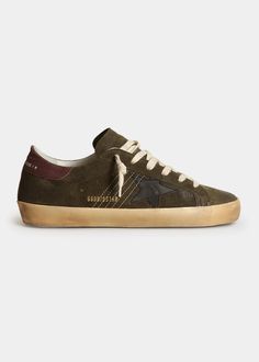 Golden Goose Superstar Mixed Leather Low-Top Sneakers - Bergdorf Goodman Golden Goose Superstar, Goose Sneakers, Goose Shoes, Mid Top Sneakers, Golden Goose Sneakers, Golden Goose Shoes, Golden Goose, Bergdorf Goodman, Golden Goose Sneaker