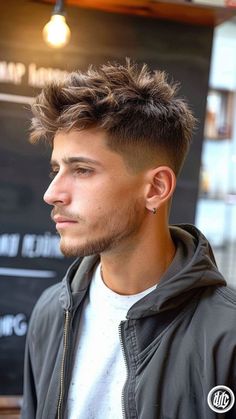 French Crop Hair Men, French Crop, Mens Haircuts Short Hair, Crop Haircut, Wavy Hair Men, Men's Short Hair, Men Haircut Styles, Haircut Inspiration