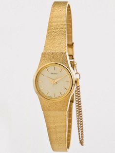 Watches Women Vintage, Seiko Gold, Trendy Watches, Timeless Watches, Couture Embroidery, Watches Women, Ladies Watches, Polymer Jewelry