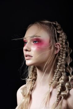 Makeup For Photoshoot, Female Gaze, Pink Eye, Editorial Hair, Photoshoot Makeup, Beauty Shoot, Hair Dresser, Pink Makeup, Editorial Makeup