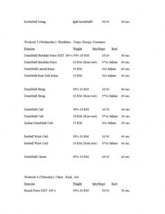 the back side of a white paper with numbers and instructions for different types of electrical equipment