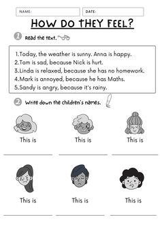 an interactive worksheet for kids to learn how to read the text