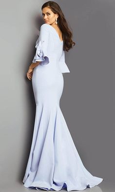 Jovani 09776 - Bateau Evening Mother of the Bride Dress – Couture Candy Jovani Dress, Plastic Dress, European Dress, Groom Dresses, Unique Prom Dresses, Evening Dresses Plus Size, Floor Length Gown, Dress Images, Bateau Neckline