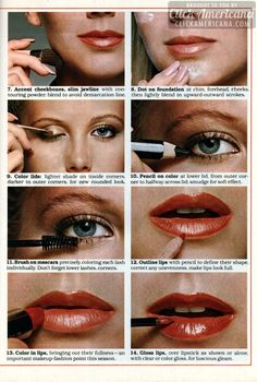 1970s Makeup Tutorial, 1970’s Makeup, 70s Makeup Look, Vintage Tutorial, 1970s Makeup, 1980s Makeup, 1960s Makeup, Disco Makeup, Makeup History