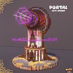 an image of a colorful object made out of legos with text that reads portal city opener