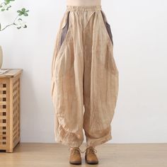 Desert Clothes, Desert Clothing, Nomad Clothing, Linen Harem Pants, Cotton Linen Pants, Black Wide Leg Pants, Summer Linen, Linen Pants Women, Pantalon Large