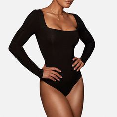 Super skin-friendly. stretchy for comfort. Snap closure Square neck bodysuit with a square neckline. Prefect to wear with shorts. jeans. pants. skirts. high heels. boots and etc. Make you sexy. fashionable. elegant. This square neck bodysuit for women match with for any occasion. Lantern Sleeve Sweater, High Heels Boots, Pants Skirts, Sports Bra And Leggings, Long Sleeve Design, Square Neck Bodysuit, Corset Mini Dress, Long Sleeve Sweater Dress, Heels Boots