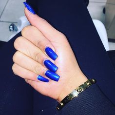 21+ Royal Blue Nail Art Designs, Ideas Design Trends Premium PSD, Vector Downloads Inspiring Nails, Royal Nails, Dark Nail Designs, Nails Round, Pride Nails, Blue Coffin Nails