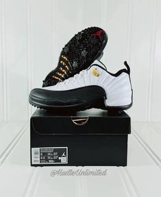 •BRAND NEW WITH BOX Nike Air Jordan 12 XII Retro Low Taxi Golf Shoes Men’s Size 8 - Women’s Size 9.5 Upper : Leather Colorway : White/ Metallic Gold-Taxi-Black Nike Style No. DH4120-100 SEE PHOTOS FOR MORE DETAILS •FREE SHIPPING WITH TRACKING We Ship Daily With Exception To Weekends And Holidays •ALL ORDERS ARE SECURELY PACKAGED With Carrier And Tracking Information Uploaded Once Payment Is Received Sporty Jordan Shoes With Contrast Sole For Sports, White Sole Low-top Golf Shoes, Sporty Golf Shoes With Abzorb Midsole And White Sole, Sporty Round Toe Golf Shoes, Sporty Golf Shoes With Rubber Sole, Jordan Sports Shoes With Air Cushioning And Round Toe, Nike Jordan Sporty Shoes With Rubber Sole, Sports Golf Shoes With Rubber Sole, Low-top Golf Sneakers With Cushioned Footbed