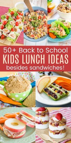 the back to school kids lunch ideas