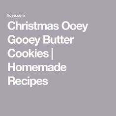 christmas ooey gooey butter cookies i homemade recipes cover art for the recipe book