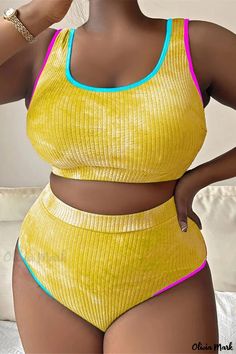 Olivia Mark - Plus Size Vacation Outfit - Short Sleeve T-Shirt and Shorts Set Large Size Swimwear, Fashion Travel Outfit, Swimwear Plus Size, Women Swimsuit, Vacation Wear, Female Girl, Short Sleeve Tunic, T Shirt And Shorts, Vacation Outfits