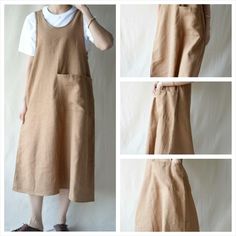 Womens Loose Linen Dress Oversize Dress Maternity Dress With Pocket Retro Sleeveless Dress Plus Size Dress Summer Dress Handmade Dress Gifts #PlusSizeDress #SleevelessDress #WomenDress #MaternityClothes #OversizedDress #SoftLinenDress #LinenDressWomen #LooseLinenDress #LinenClothing #LooseDress Casual Brown Sleeveless Dress, Casual Beige Sleeveless Dress, Sleeveless Beige Cotton Midi Dress, Beige Sleeveless Cotton Midi Dress, Knee-length Pinafore Dress With Pockets, Cotton Sleeveless Summer Dress With Pockets, Beige Cotton Sleeveless Midi Dress, Casual Brown Cotton Sundress, Brown Sleeveless Cotton Dress