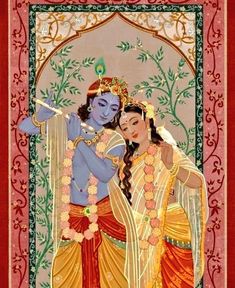 Hindu Mythology Wallpapers Aesthetic, Radha Rani Aesthetic, Whimsical Art Journal, Graphic Design Cards