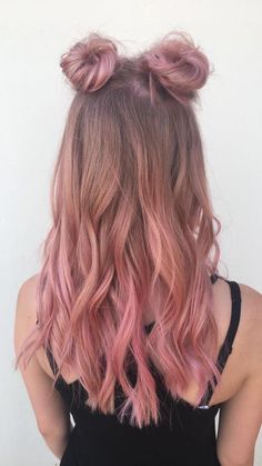 Light Pink Hair, Pink Blonde Hair, Space Buns, Hair Streaks, Hair Color Pastel, Hair Color Purple, Pretty Hair Color, Hair Color Pink, Hair Color Blue